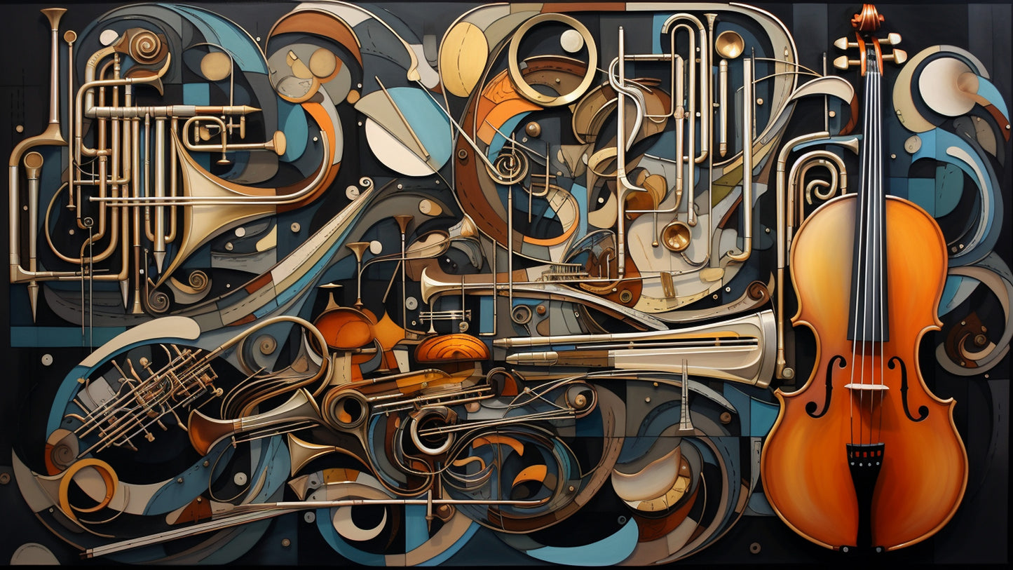 Musical instruments Symbolic Frame 16