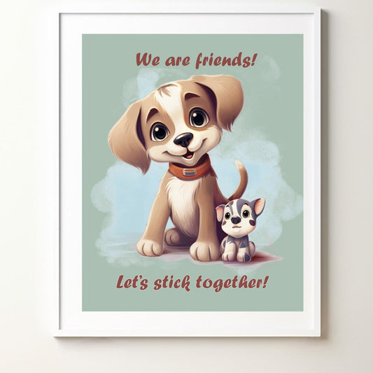 Collection includes digital files for printing , framing, and placing on the walls of your child’s room. You can choose from a variety of adorable themes, such as animals, objects, nature - a sleeping bear, a laughing rose, a crying cloud and more.