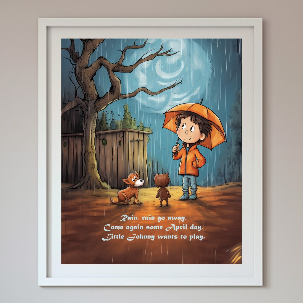 Add a touch of classic childhood charm to your little ones nursery with our whimsical nursery rhymes art prints. Each print is professionally designed and printed in high resolution, so you can be sure they will look great on your walls.