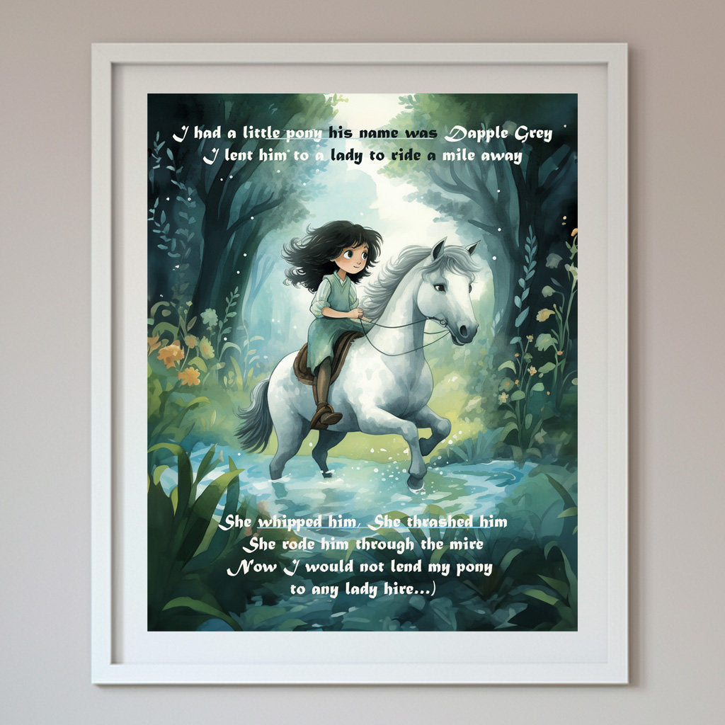 Add a touch of classic childhood charm to your little ones nursery with our whimsical nursery rhymes art prints. Each print is professionally designed and printed in high resolution, so you can be sure they will look great on your walls.